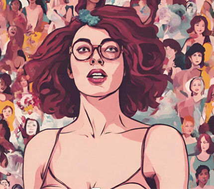 Une femme à lunettes se questionne sur ses partenaires et sa vie